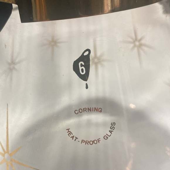 Mid Century Modern "Corning " atomic starburst glass carafe - Picture 7 of 16